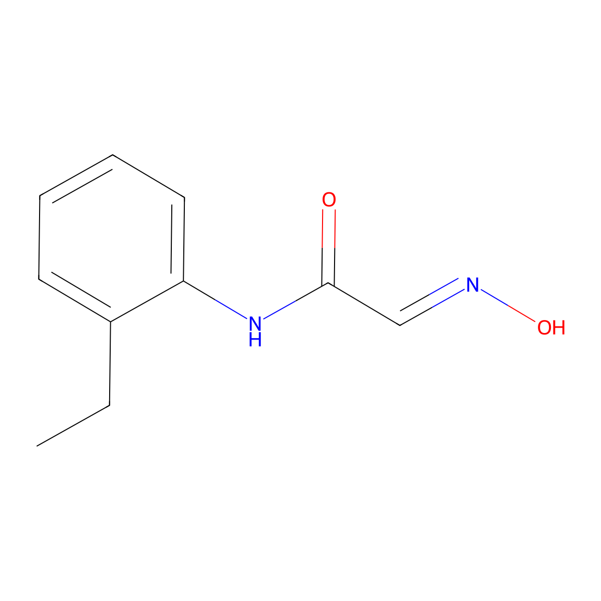 N-(2-Ethylphenyl)-2-(hydroxyimino)acetamide molecular structure, CAS 7509-61-7