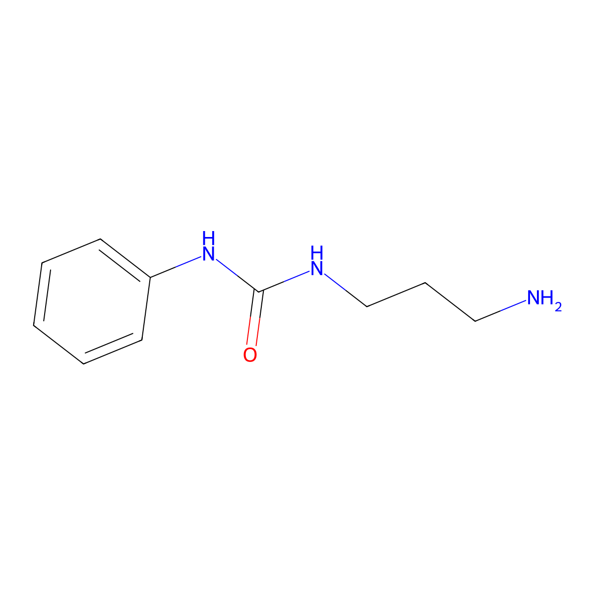 N-(3-Aminopropyl)-N'-phenylurea molecular structure, CAS 7509-94-6