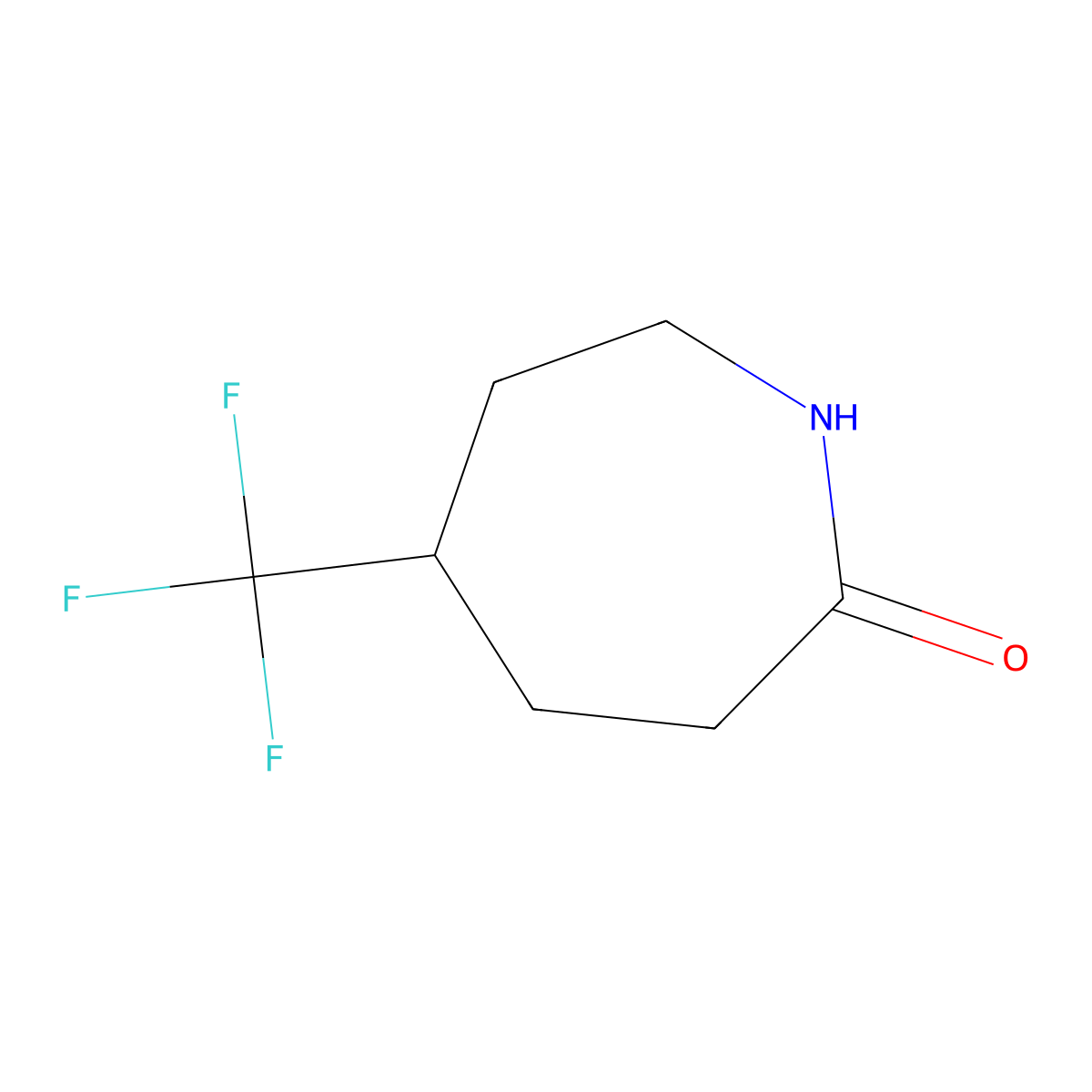 5-(Trifluoromethyl)azepan-2-one molecular structure, CAS 75092-02-3