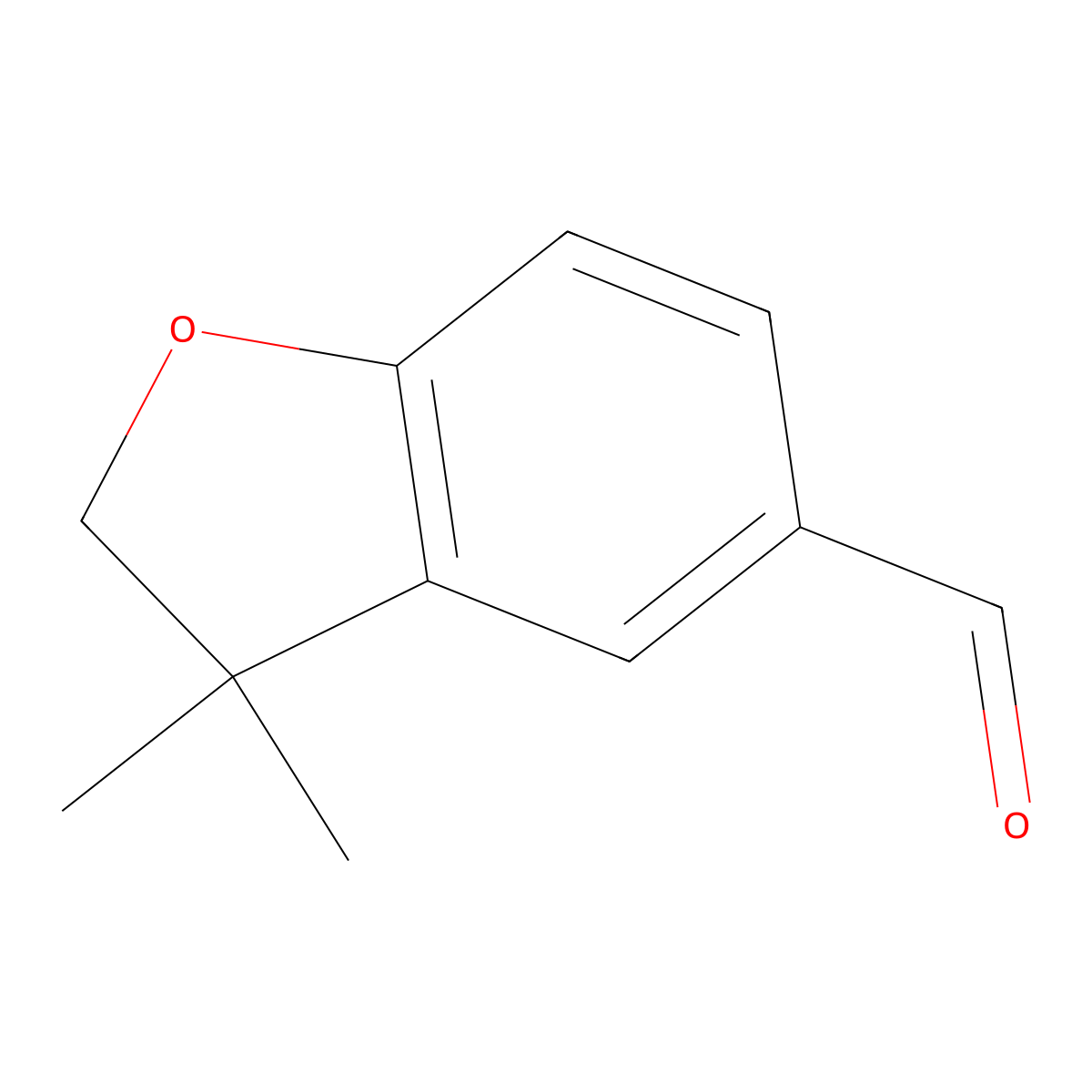 3,3-Dimethyl-2,3-dihydrobenzofuran-5-carbaldehyde molecular structure, CAS 75097-53-9