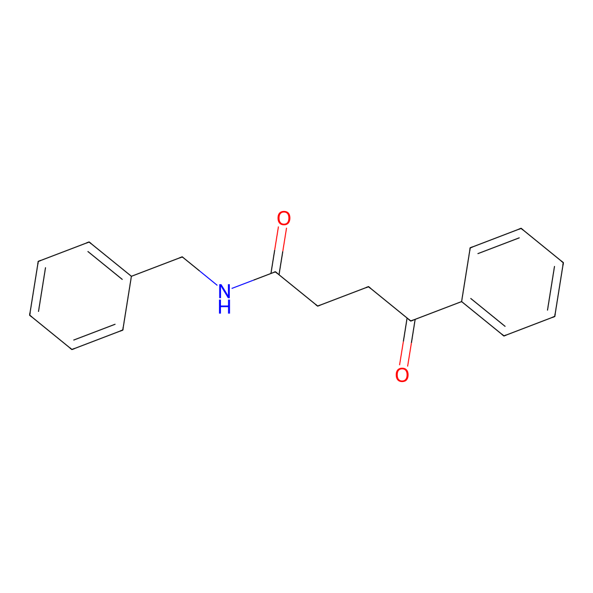 N-benzyl-4-oxo-4-phenylbutanamide molecular structure, CAS 7510-08-9