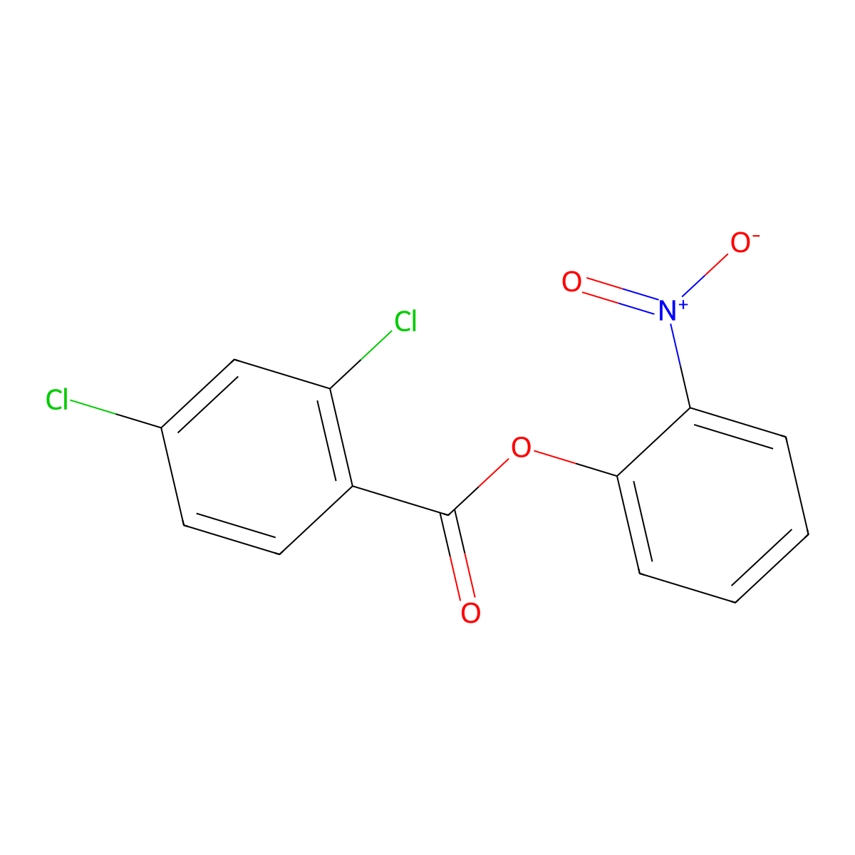 2-Nitrophenyl 2,4-dichlorobenzoate molecular structure, CAS 7510-12-5