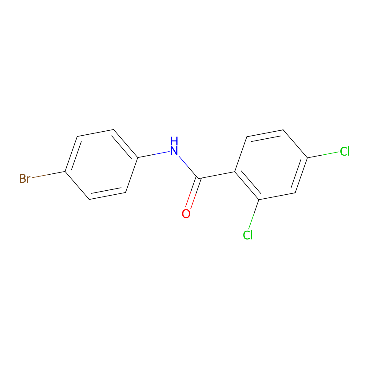 4'-Bromo-2,4-dichlorobenzanilide molecular structure, CAS 7510-14-7