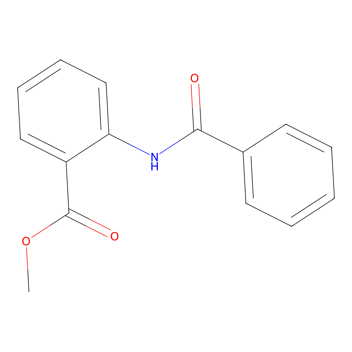 Methyl 2-benzamidobenzoate molecular structure, CAS 7510-49-8