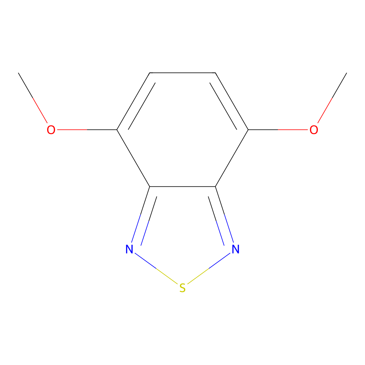 4,7-Dimethoxy-2,1,3-benzothiadiazole molecular structure, CAS 75103-55-8