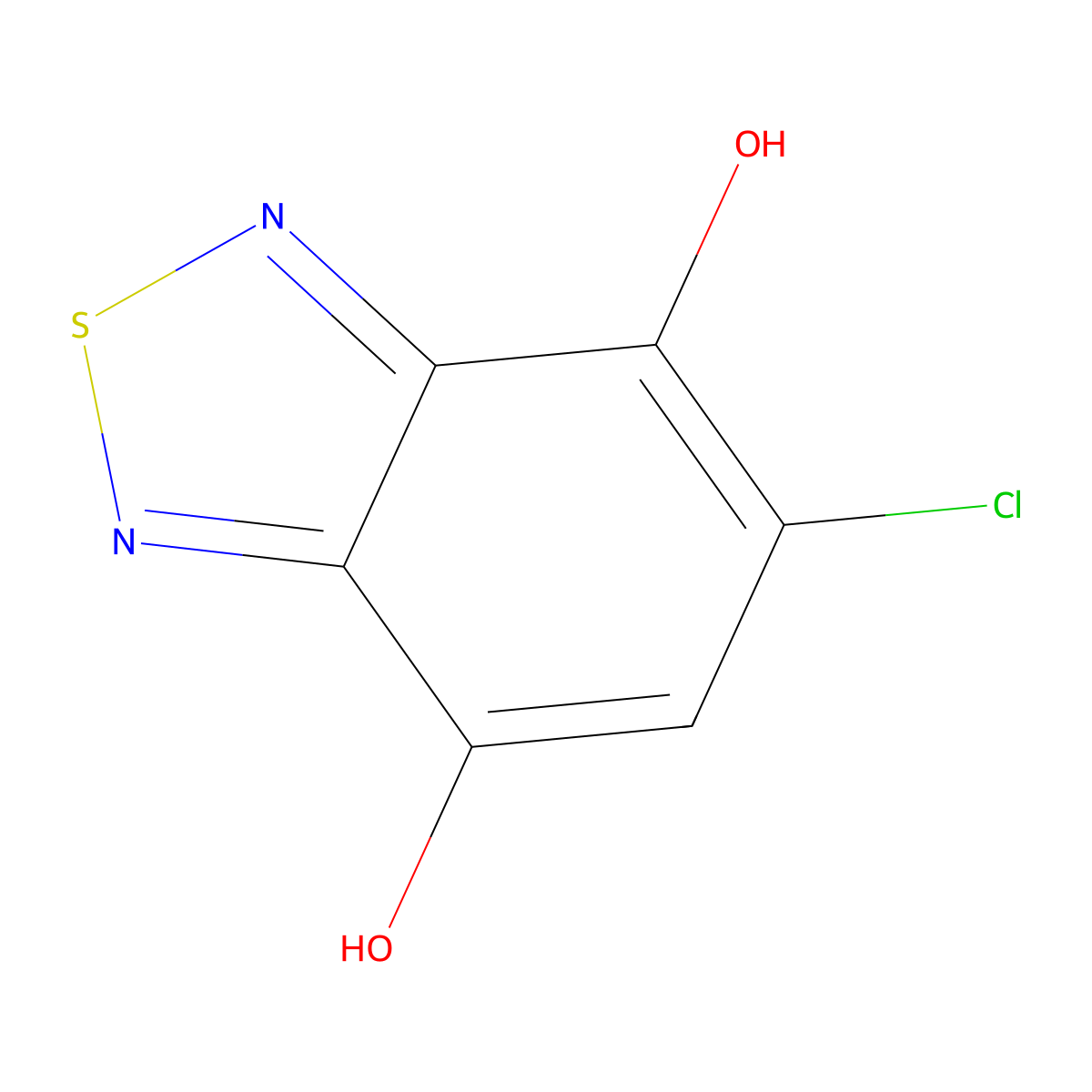 5-Chloro-1,3-dihydro-2,1,3-benzothiadiazole-4,7-dione molecular structure, CAS 75103-57-0