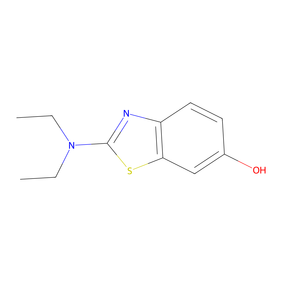 2-(Diethylamino)benzo[d]thiazol-6-ol molecular structure, CAS 75105-05-4
