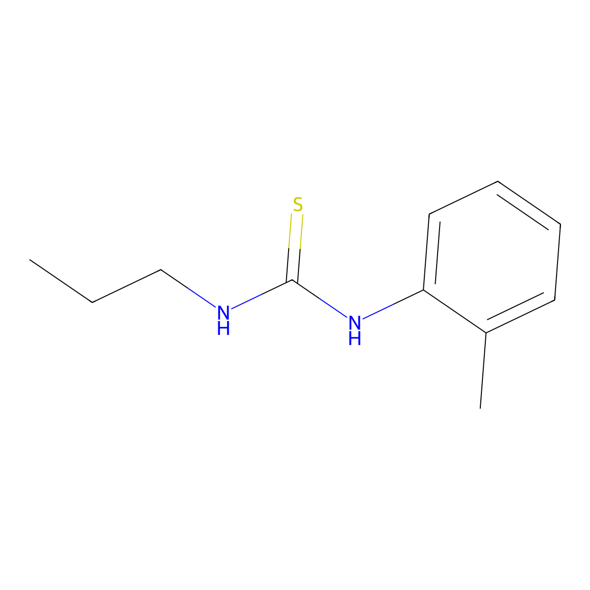 1-(2-Methylphenyl)-3-propylthiourea molecular structure, CAS 75105-08-7