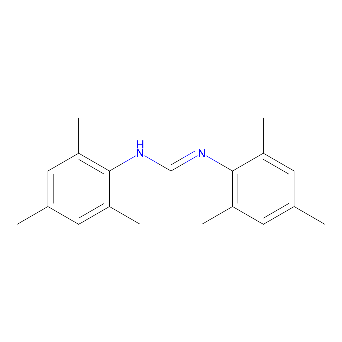 N,N'-dimesitylformamidine molecular structure, CAS 75105-48-5