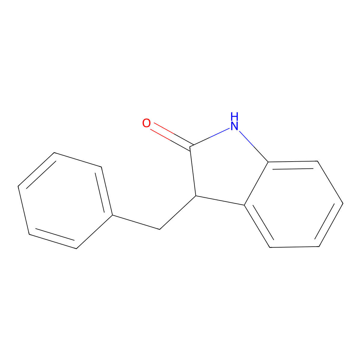 3-Benzyl-1,3-dihydroindol-2-one molecular structure, CAS 7511-08-2
