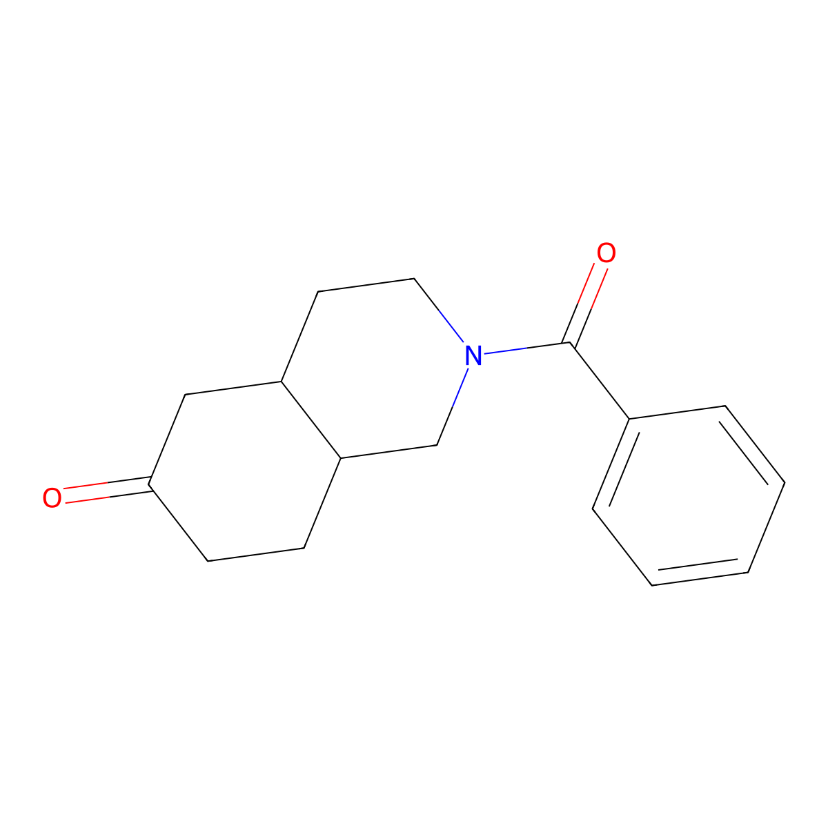 2-Benzoyl-1,3,4,4a,5,7,8,8a-octahydroisoquinolin-6-one molecular structure, CAS 7511-21-9