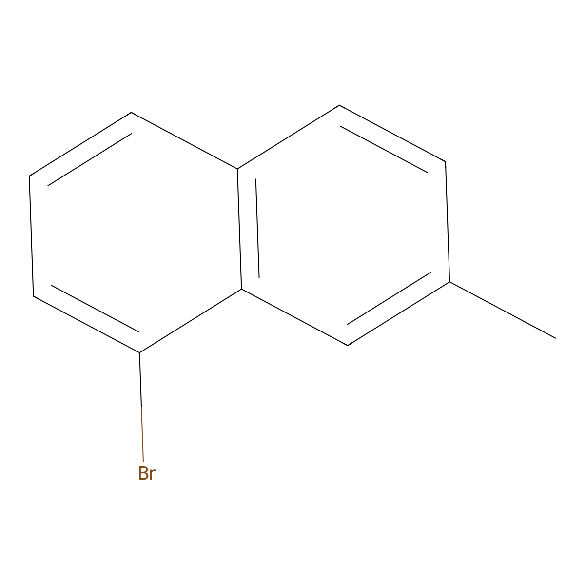 1-Bromo-7-methylnaphthalene molecular structure, CAS 7511-27-5