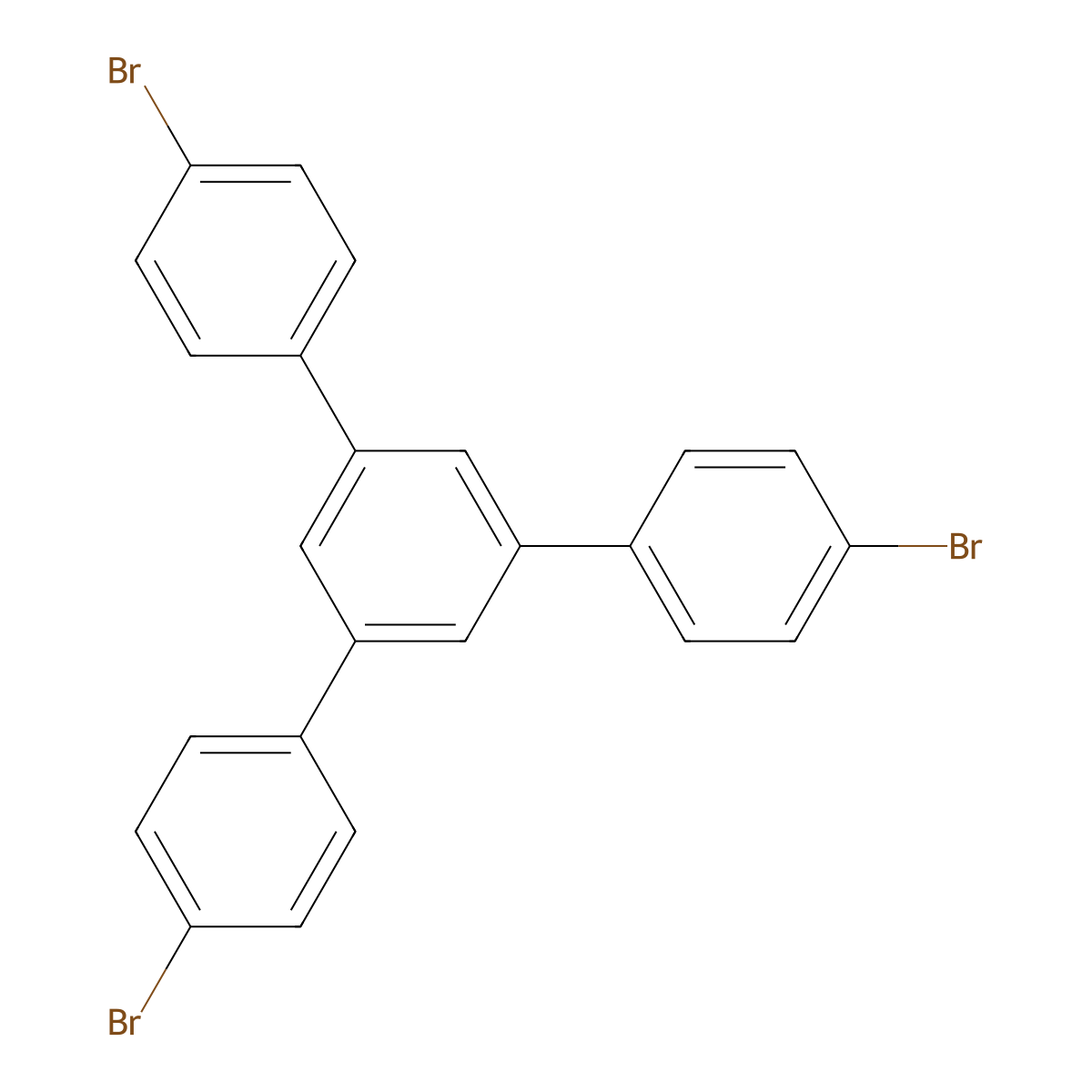 1,3,5-Tri(4-bromophenyl)benzene molecular structure, CAS 7511-49-1