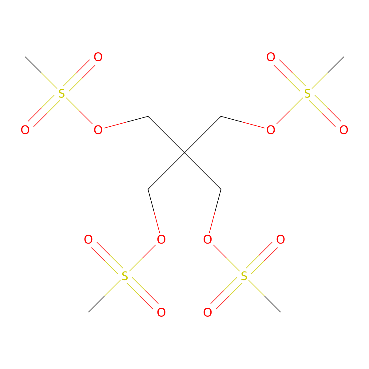 [3-Methylsulfonyloxy-2,2-bis(methylsulfonyloxymethyl)propyl] methanesulfonate molecular structure, CAS 7511-62-8