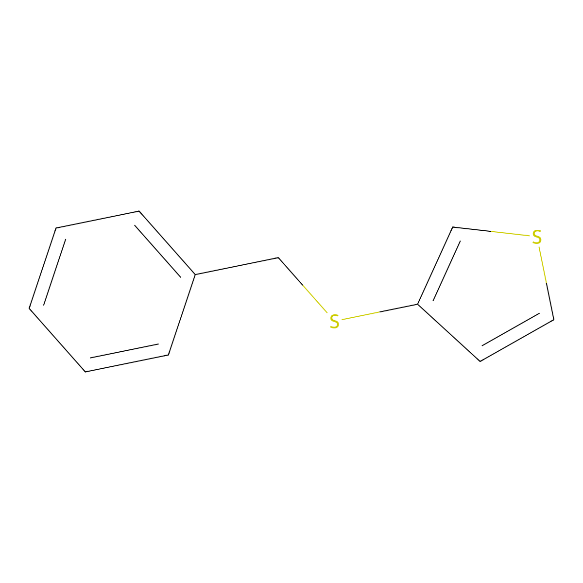 3-Benzylsulfanylthiophene molecular structure, CAS 7511-65-1
