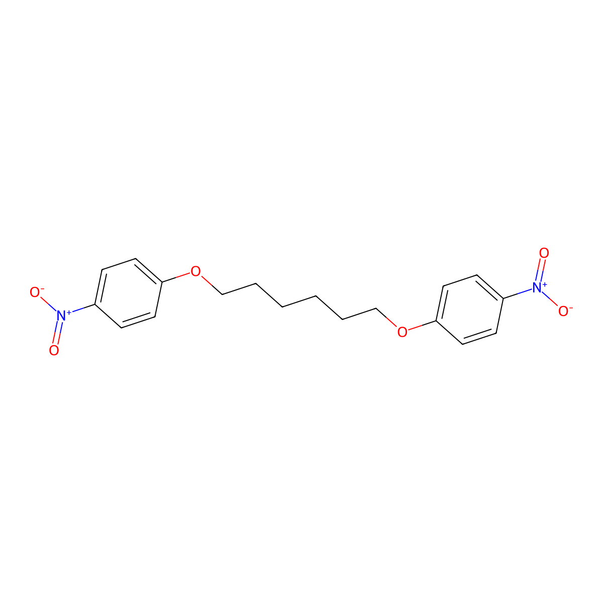 1,6-Bis(4-nitrophenoxy)hexane molecular structure, CAS 7511-70-8