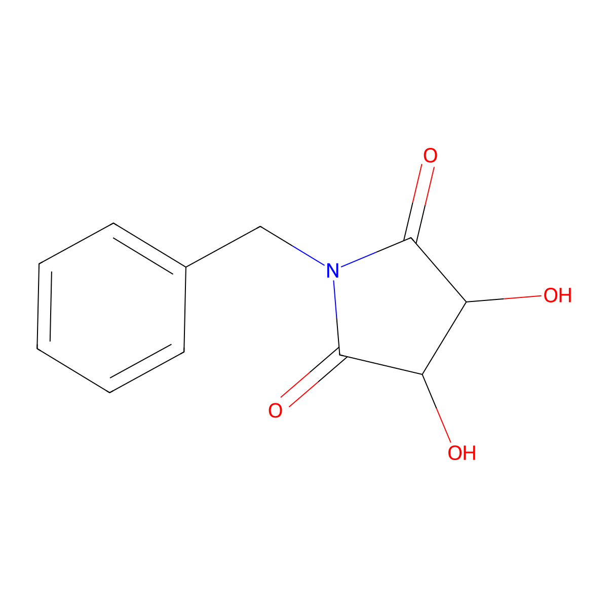 (3R,4S)-1-Benzyl-3,4-dihydroxypyrrolidine-2,5-dione molecular structure, CAS 75112-74-2