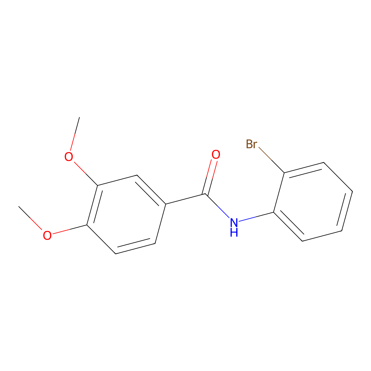 N-(2-Bromophenyl)-3,4-dimethoxybenzamide molecular structure, CAS 75113-82-5