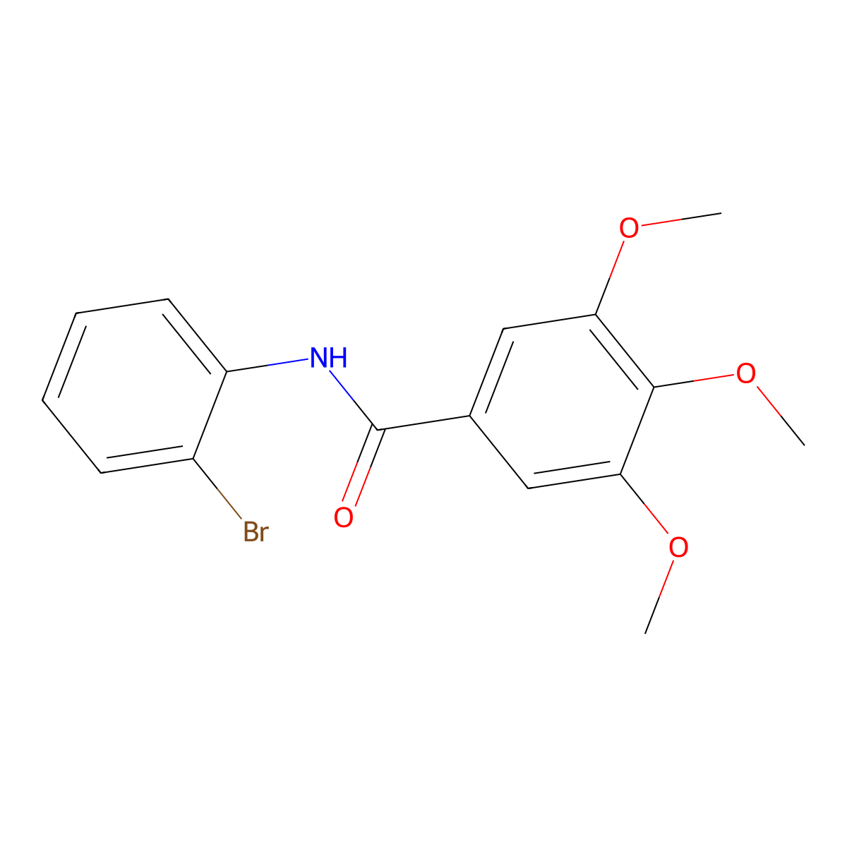 N-(2-bromophenyl)-3,4,5-trimethoxybenzamide molecular structure, CAS 75113-83-6