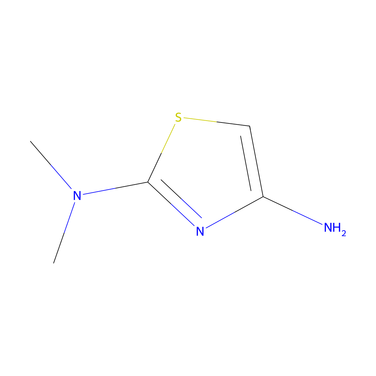 N2,N2-dimethylthiazole-2,4-diamine molecular structure, CAS 75116-62-0