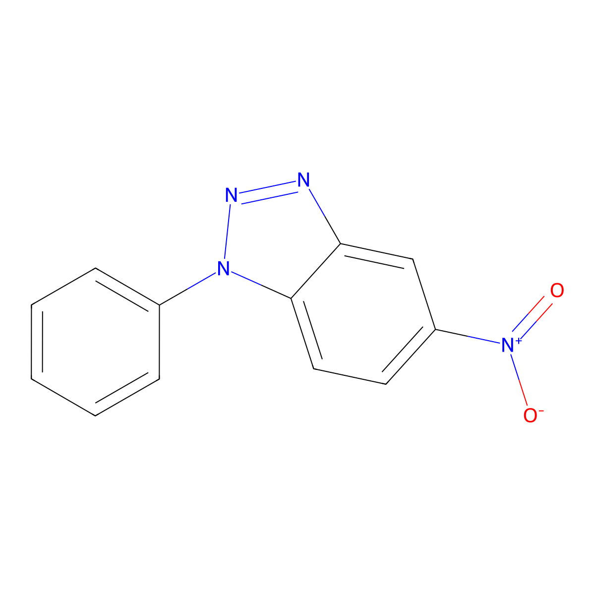5-Nitro-1-phenyl-1H-benzotriazole molecular structure, CAS 75116-67-5