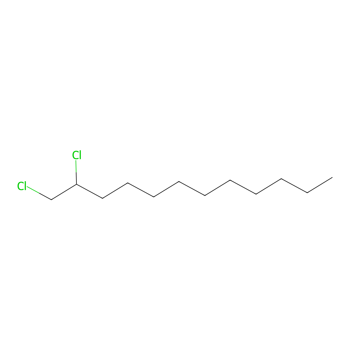 1,2-Dichlorododecane molecular structure, CAS 75121-23-2