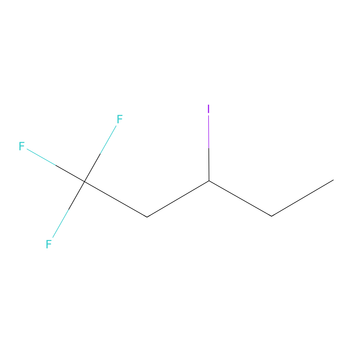 1,1,1-Trifluoro-3-iodopentane molecular structure, CAS 75121-39-0