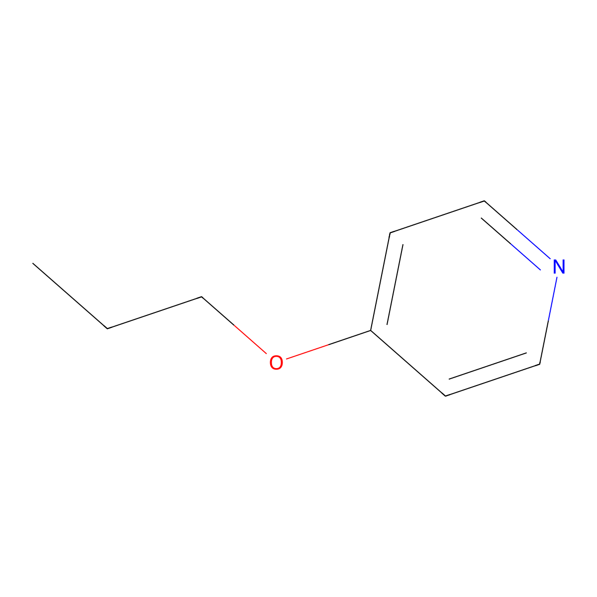 4-Propoxypyridine molecular structure, CAS 75124-98-0