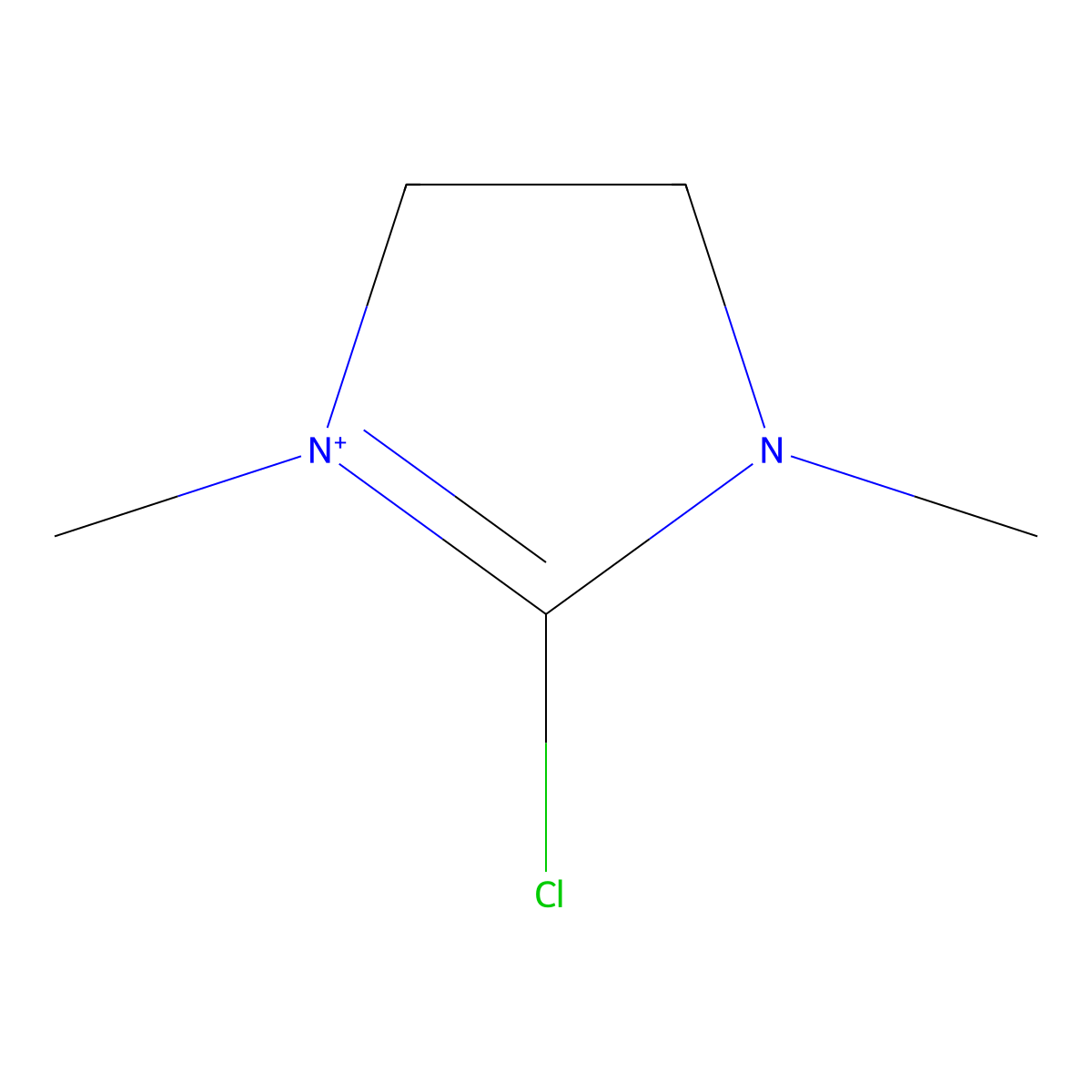 2-Chloro-1,3-dimethylimidazolinium molecular structure, CAS 75126-82-8