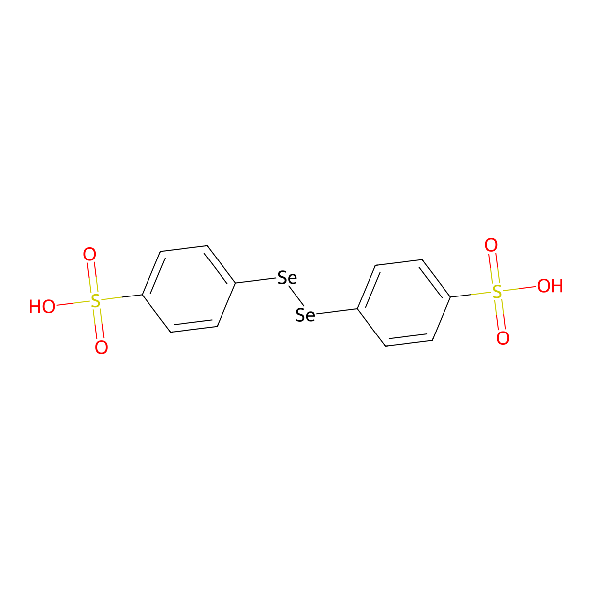 4,4'-Diselanediyldibenzenesulfonic acid molecular structure, CAS 751419-53-1