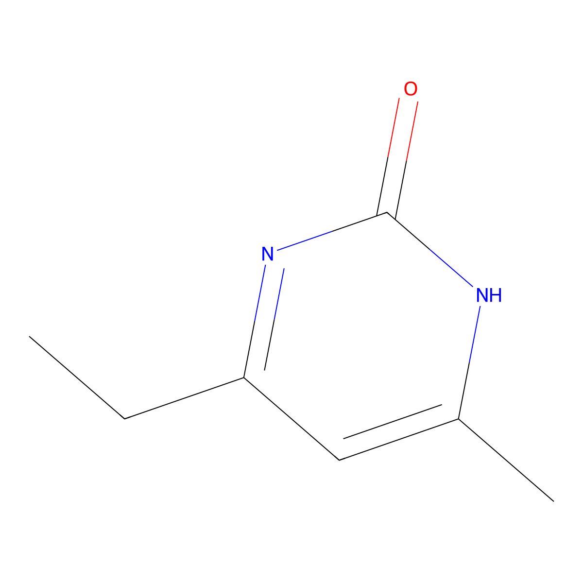 6-Ethyl-4-methyl-1,2-dihydropyrimidin-2-one molecular structure, CAS 751425-72-6