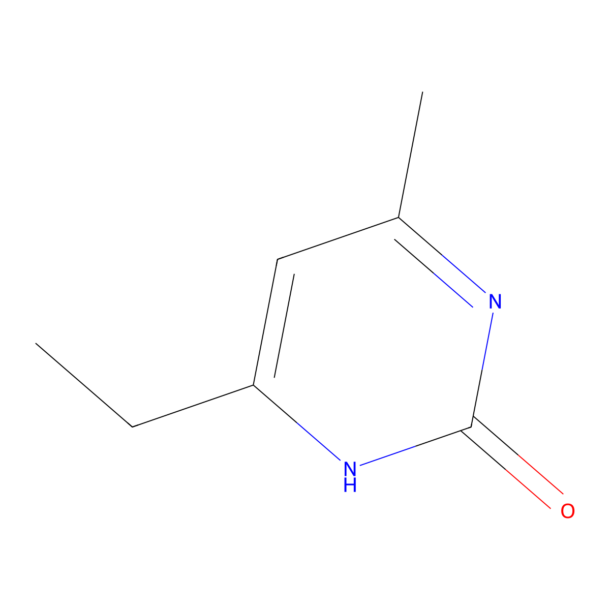 6-Ethyl-4-methyl-1,2-dihydropyrimidin-2-one molecular structure, CAS 751425-72-6