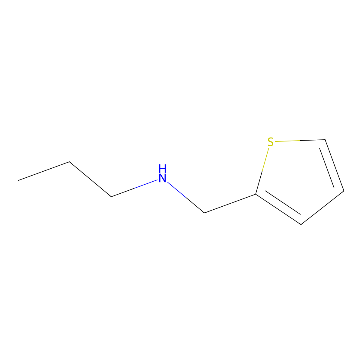 Propyl(thiophen-2-ylmethyl)amine molecular structure, CAS 751436-48-3