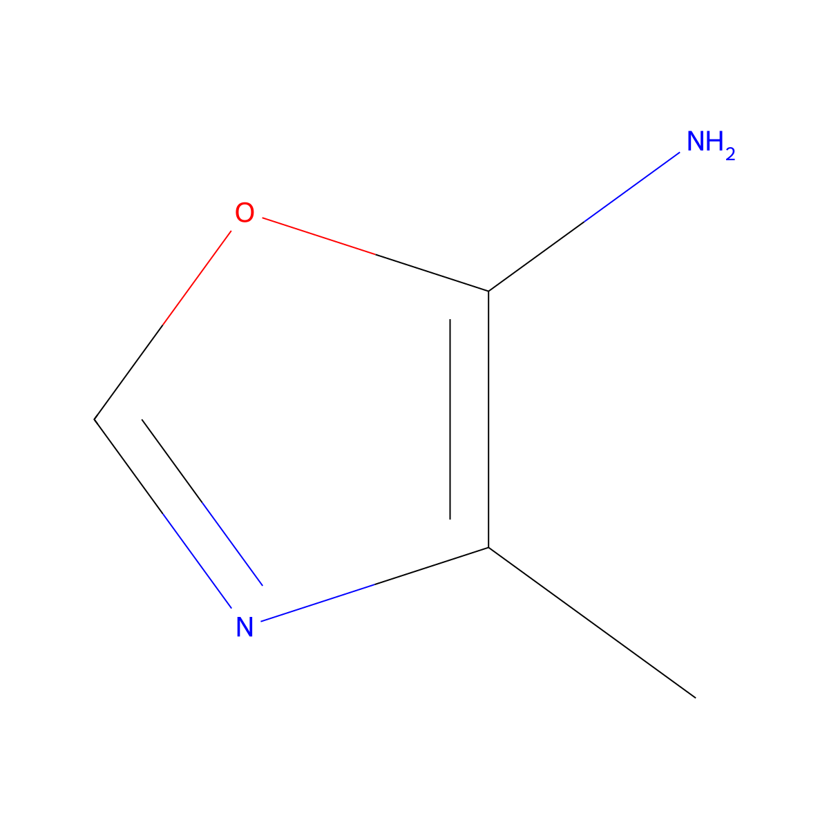 4-Methyloxazol-5-amine molecular structure, CAS 751436-72-3