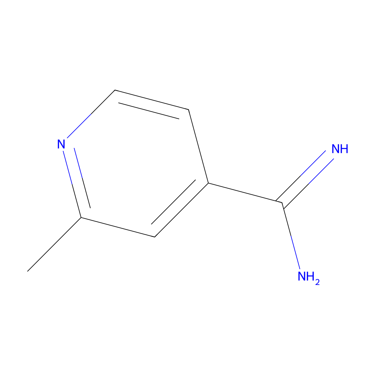 2-Methylpyridine-4-carboximidamide molecular structure, CAS 751439-05-1