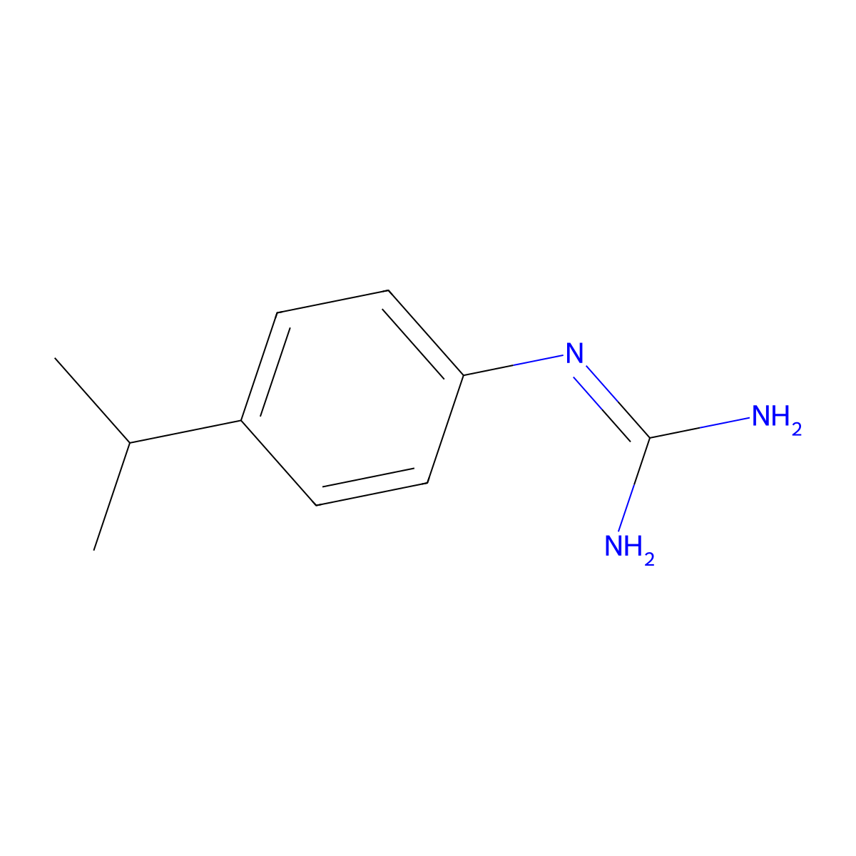 1-(4-Isopropylphenyl)guanidine molecular structure, CAS 751442-57-6