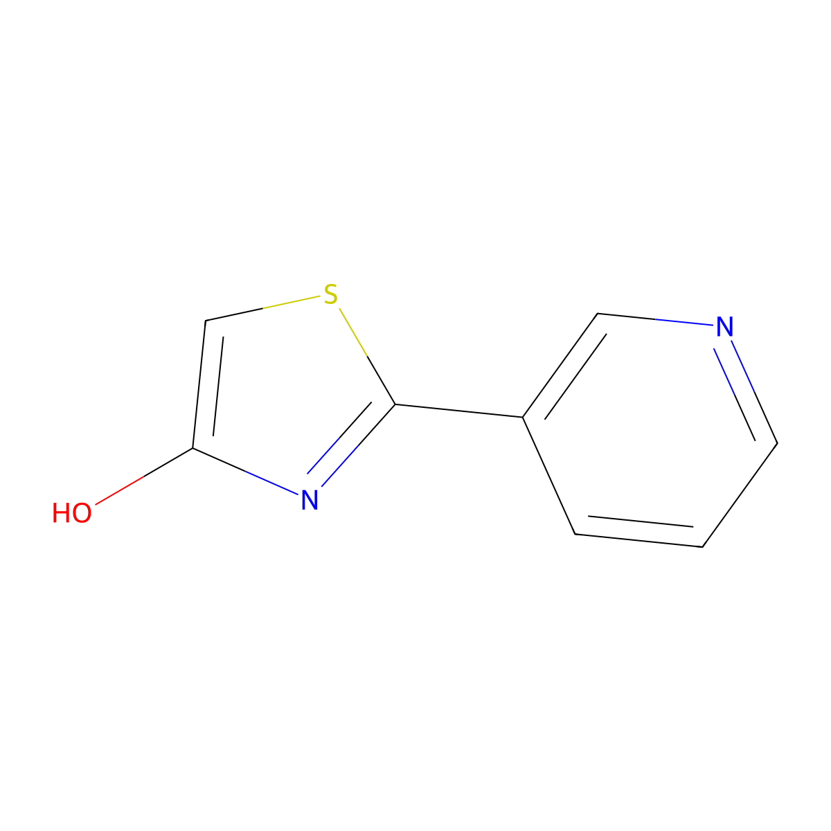 2-(Pyridin-3-yl)thiazol-4-ol molecular structure, CAS 751448-15-4