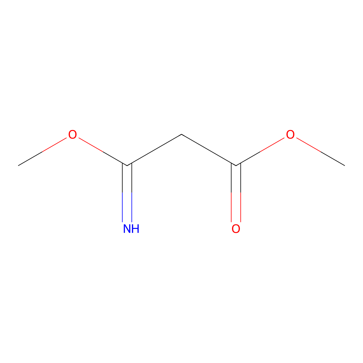 Methyl 3-imino-3-methoxypropanoate molecular structure, CAS 751448-69-8