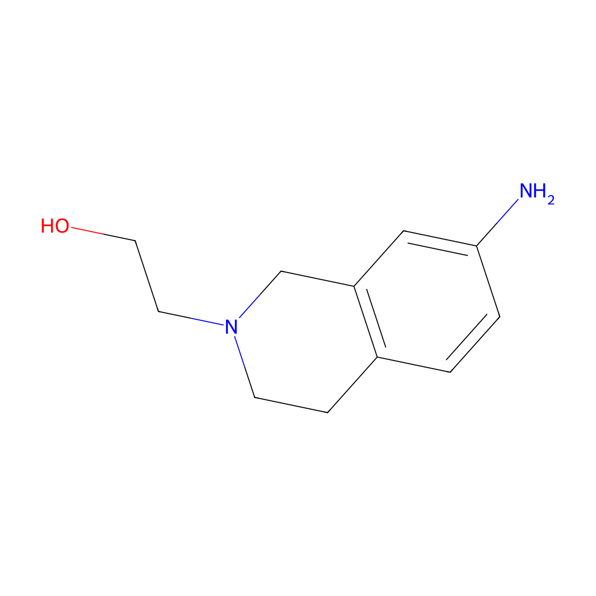 2-(7-Amino-3,4-dihydroisoquinolin-2(1H)-yl)ethanol molecular structure, CAS 751461-70-8