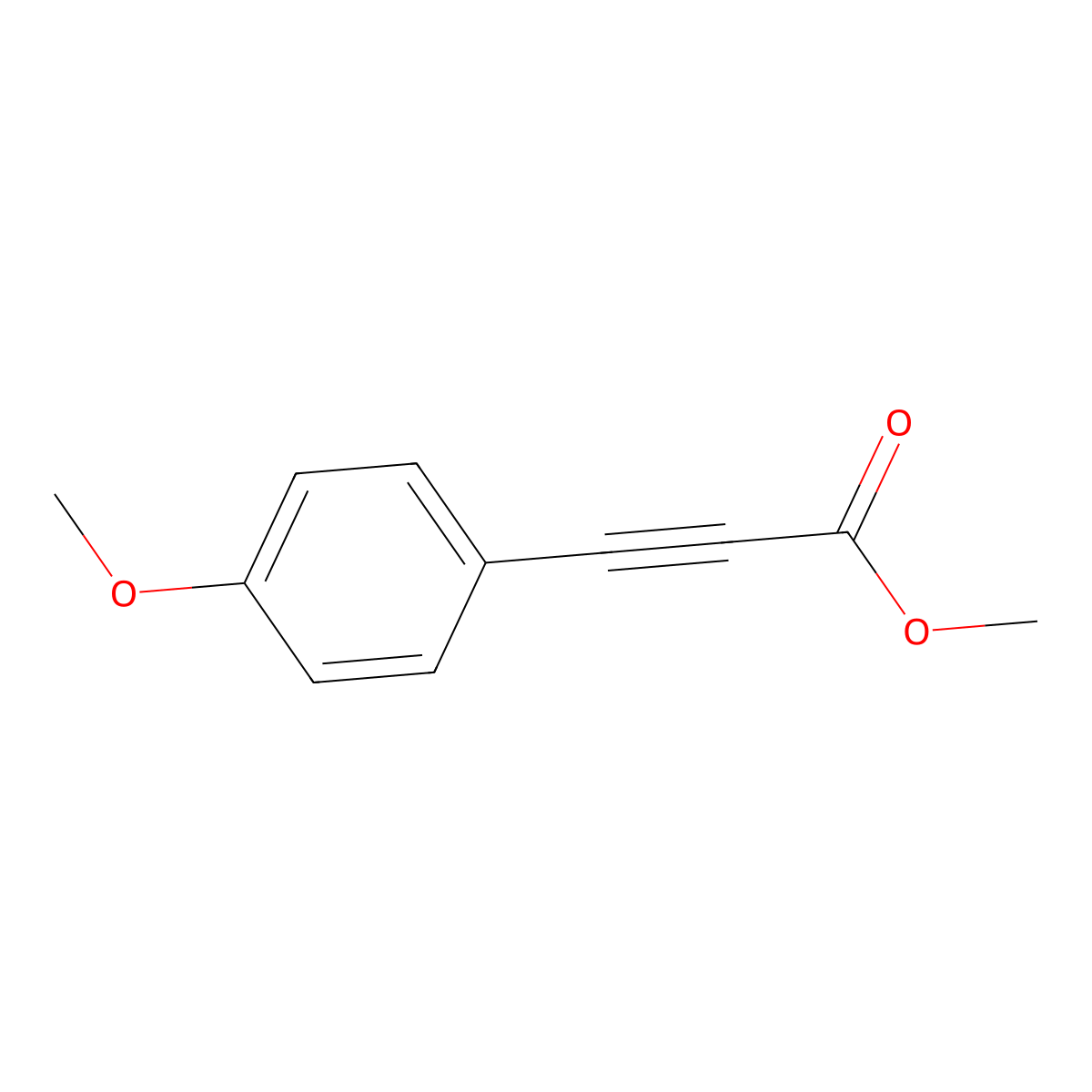 Methyl 3-(4-methoxyphenyl)propiolate molecular structure, CAS 7515-17-5