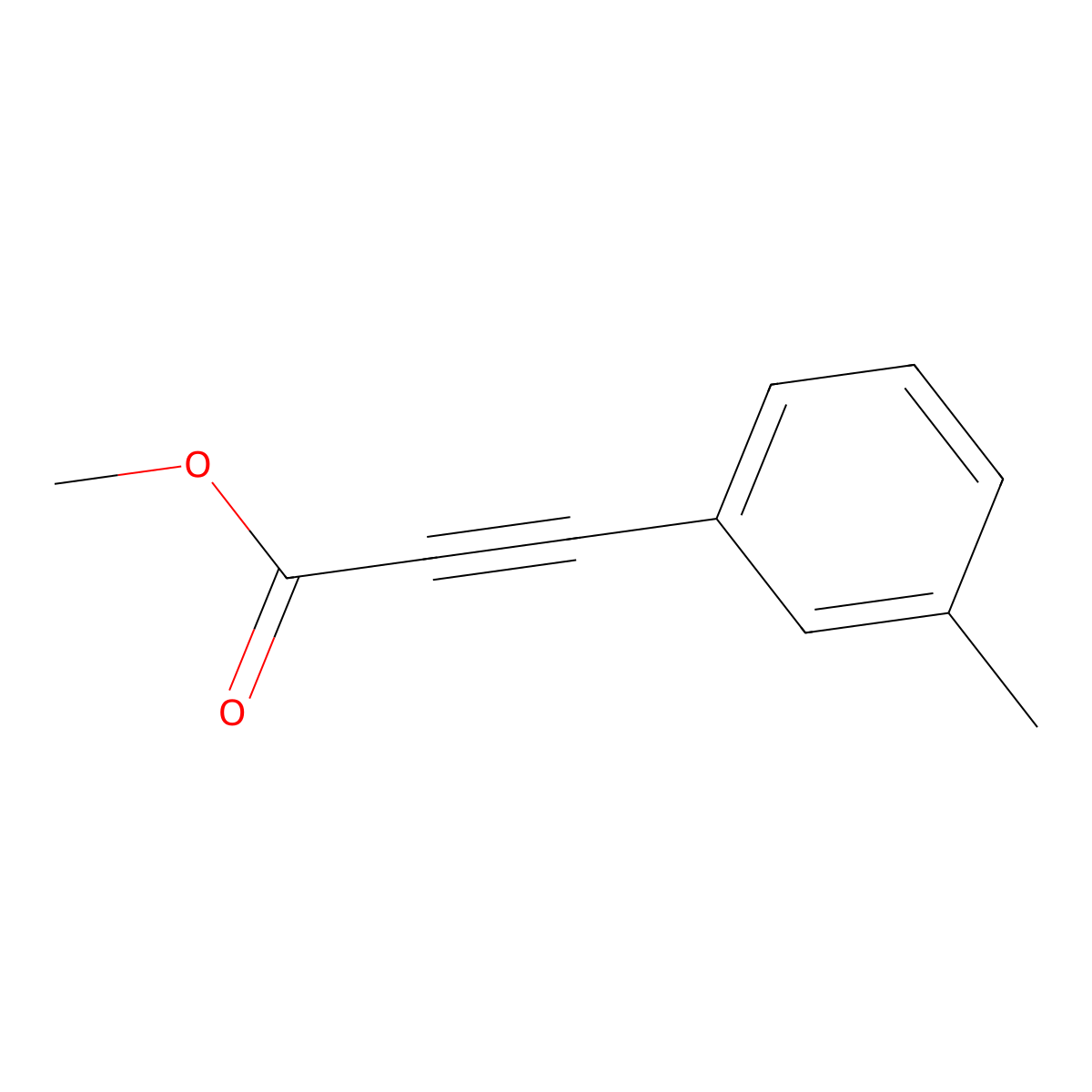 Methyl 3-(m-tolyl)propiolate molecular structure, CAS 7515-23-3
