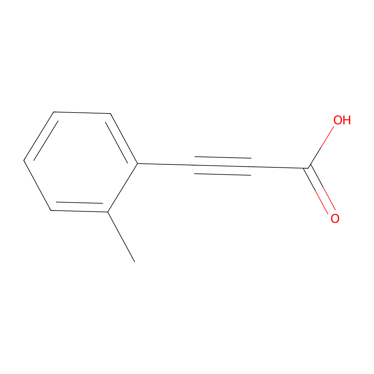 3-(2-Methylphenyl)-2-propynoic acid molecular structure, CAS 7515-27-7