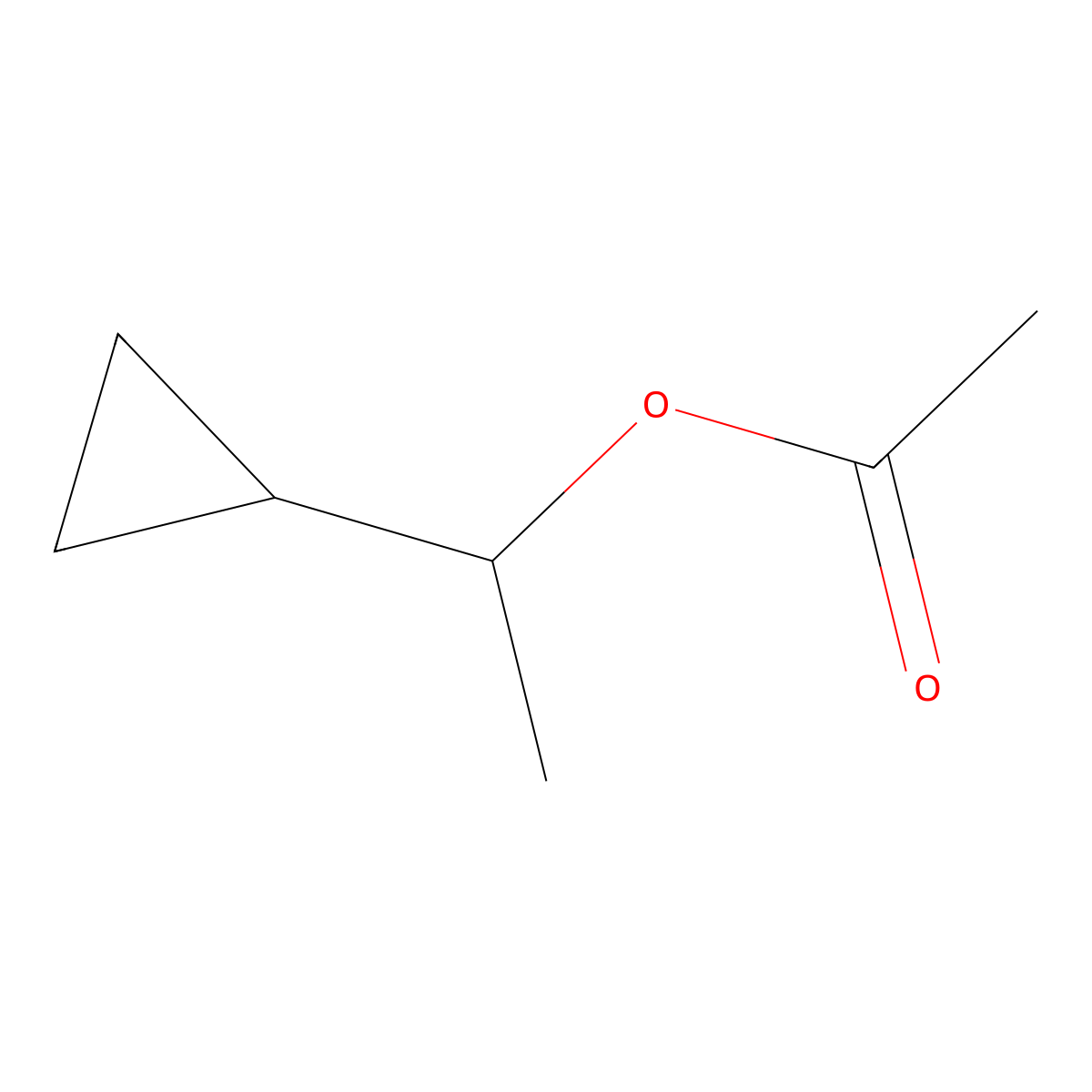 1-Cyclopropylethyl acetate molecular structure, CAS 7515-52-8