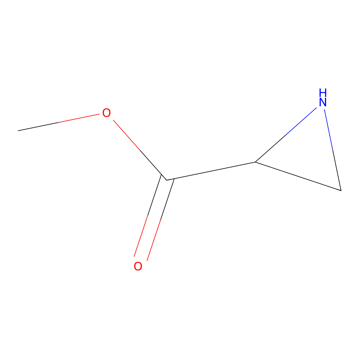 Methyl (2S)-aziridine-2-carboxylate molecular structure, CAS 75154-69-7