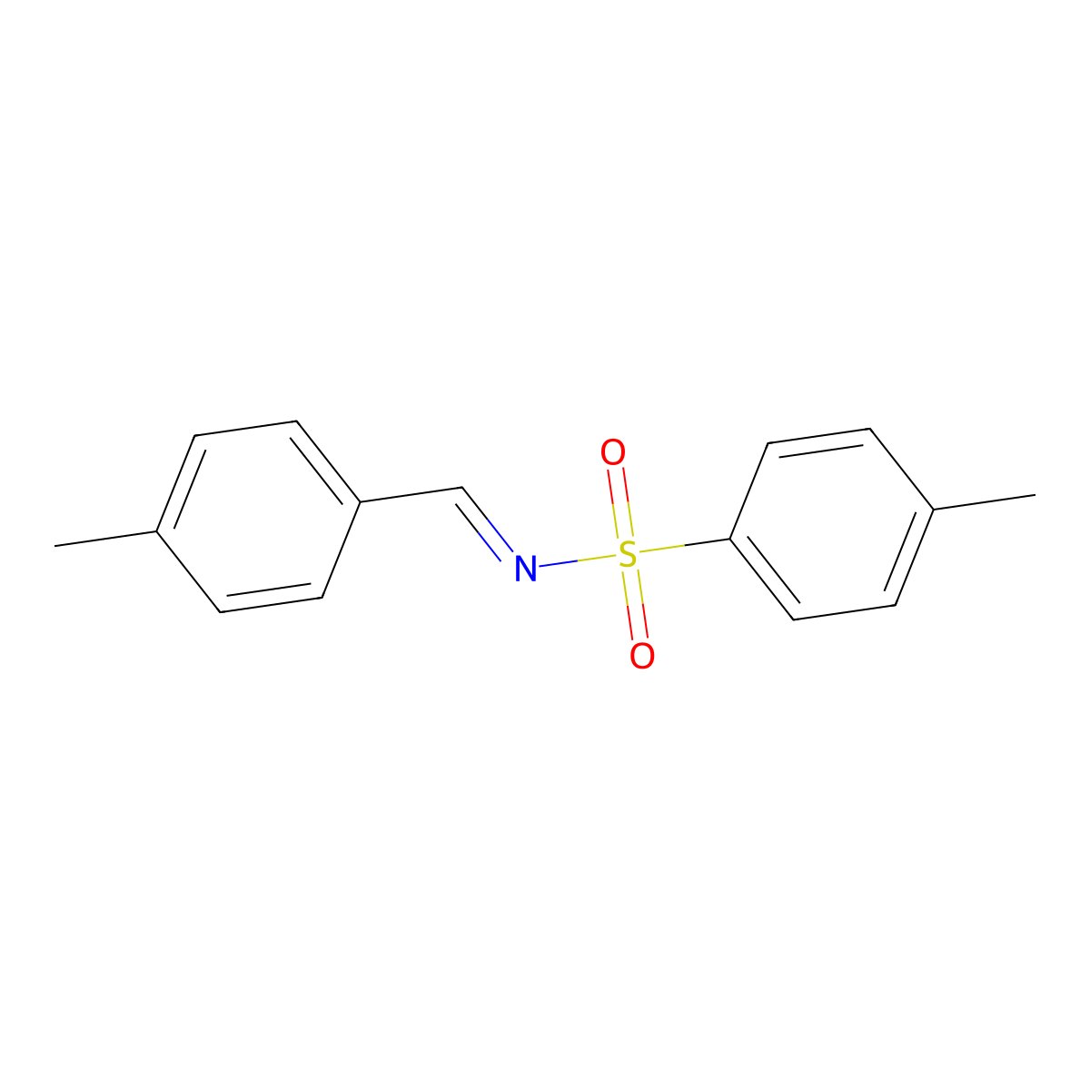 4-methyl-N-[(4-methylphenyl)methylidene]benzenesulfonamide molecular structure, CAS 75159-10-3