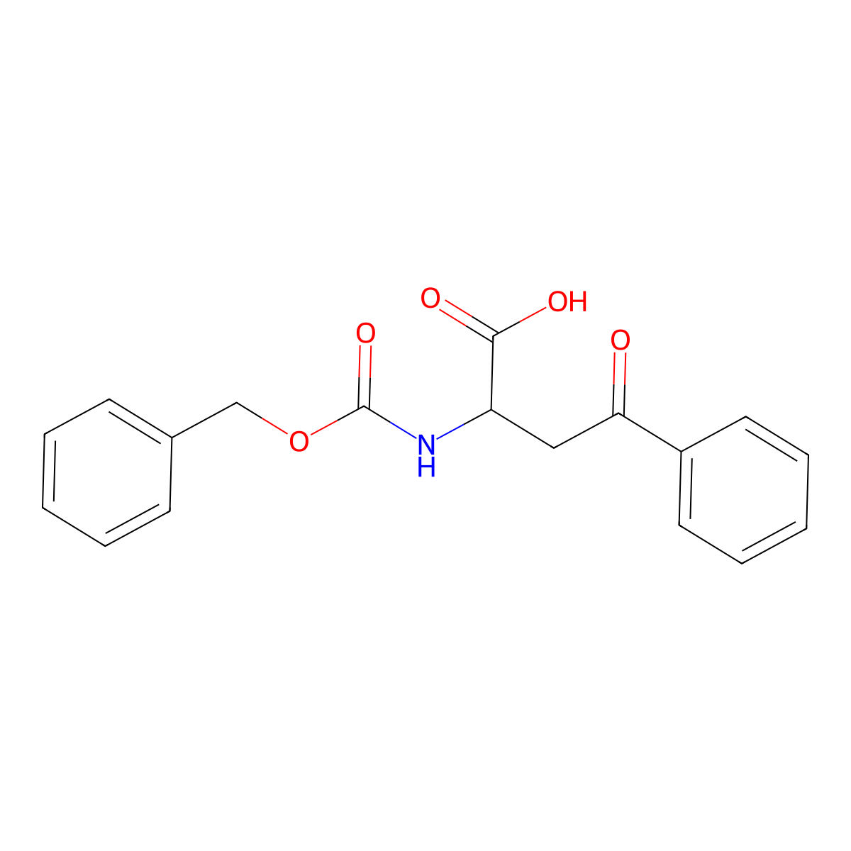 2-{[(Benzyloxy)carbonyl]amino}-4-oxo-4-phenylbutanoic acid molecular structure, CAS 75162-01-5