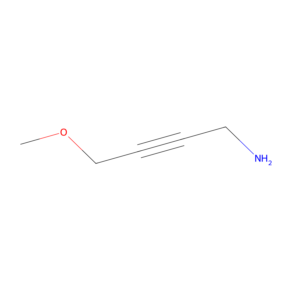 4-Methoxybut-2-yn-1-amine molecular structure, CAS 75166-23-3