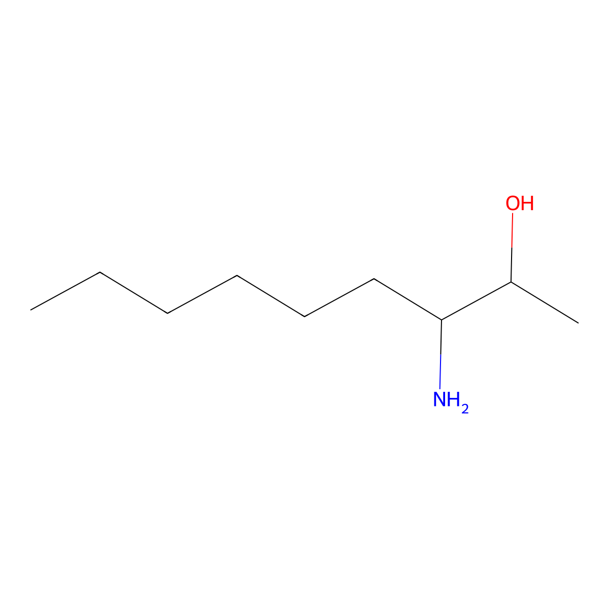 3-Aminononan-2-ol molecular structure, CAS 75166-64-2