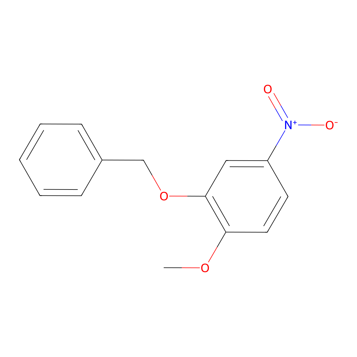 2-(Benzyloxy)-1-methoxy-4-nitrobenzene molecular structure, CAS 75167-86-1