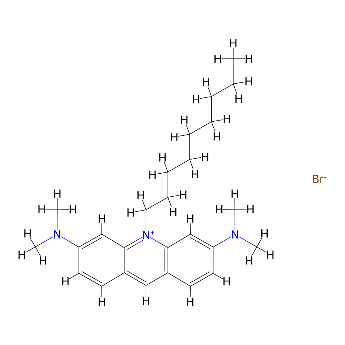 Nonylacridine Orange molecular structure, CAS 75168-11-5